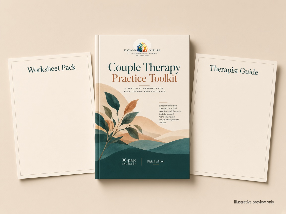 Illustrative composition of handbook, worksheets and therapist guide